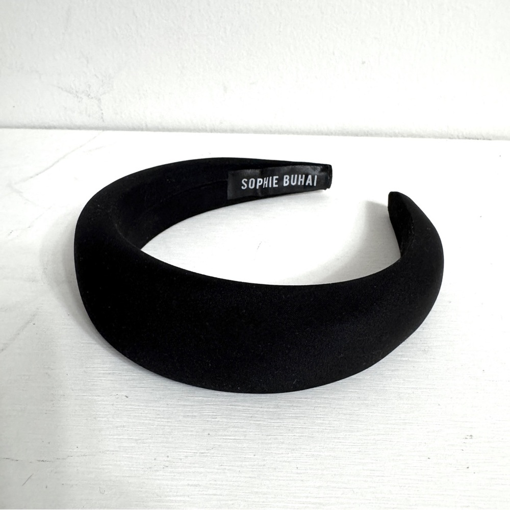 Sophie Buhai Classic Puffy Headband in Black